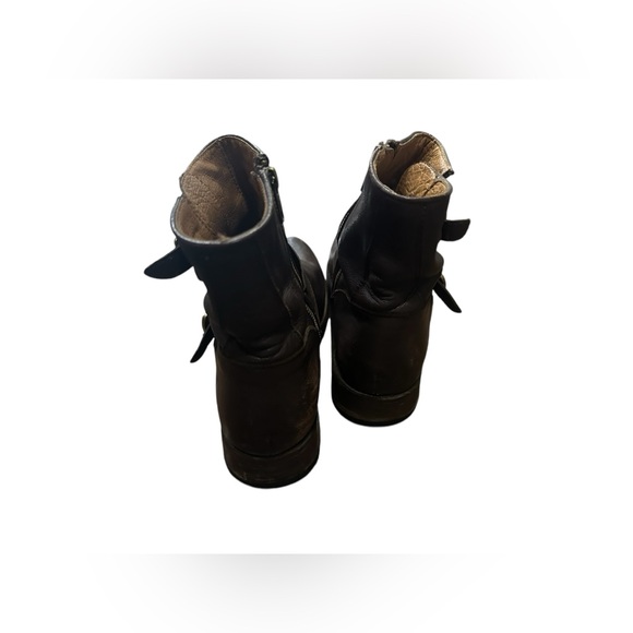 Frye Women’s Veronica Shortie Ankle Zip Moto Boots Leather Size 9.1/2 B2 - Picture 4 of 7